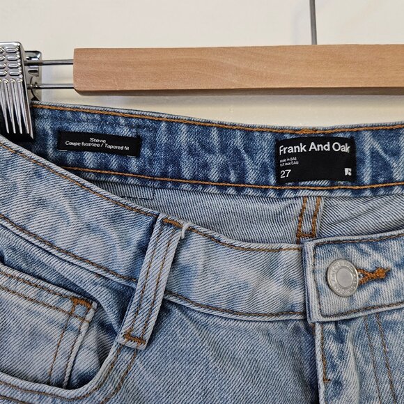 Frank and Oak Stevie Jeans - Size 27 - Light Wash - Picture 3 of 4
